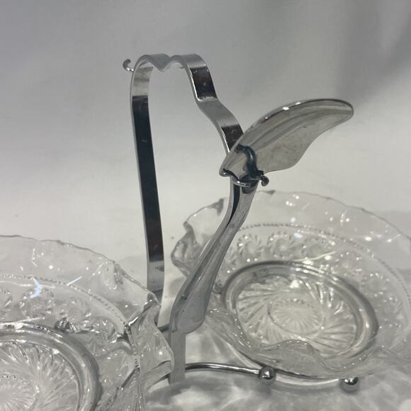 Vintage Dual Sugar Bowl With Spoon Made In England - Picture 4 of 12